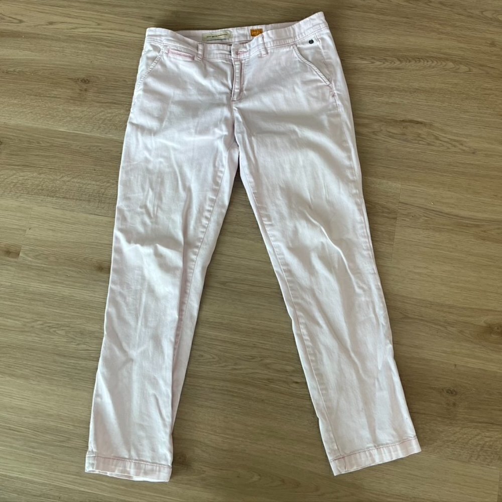 Anthropologie Pilcro and the letterpress Hyphen Fit pink khaki Chinos 30